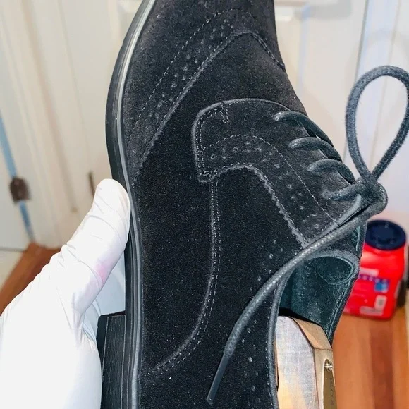 Bravo Faux Suede Dress Oxford Shoes. - Picture 9 of 13